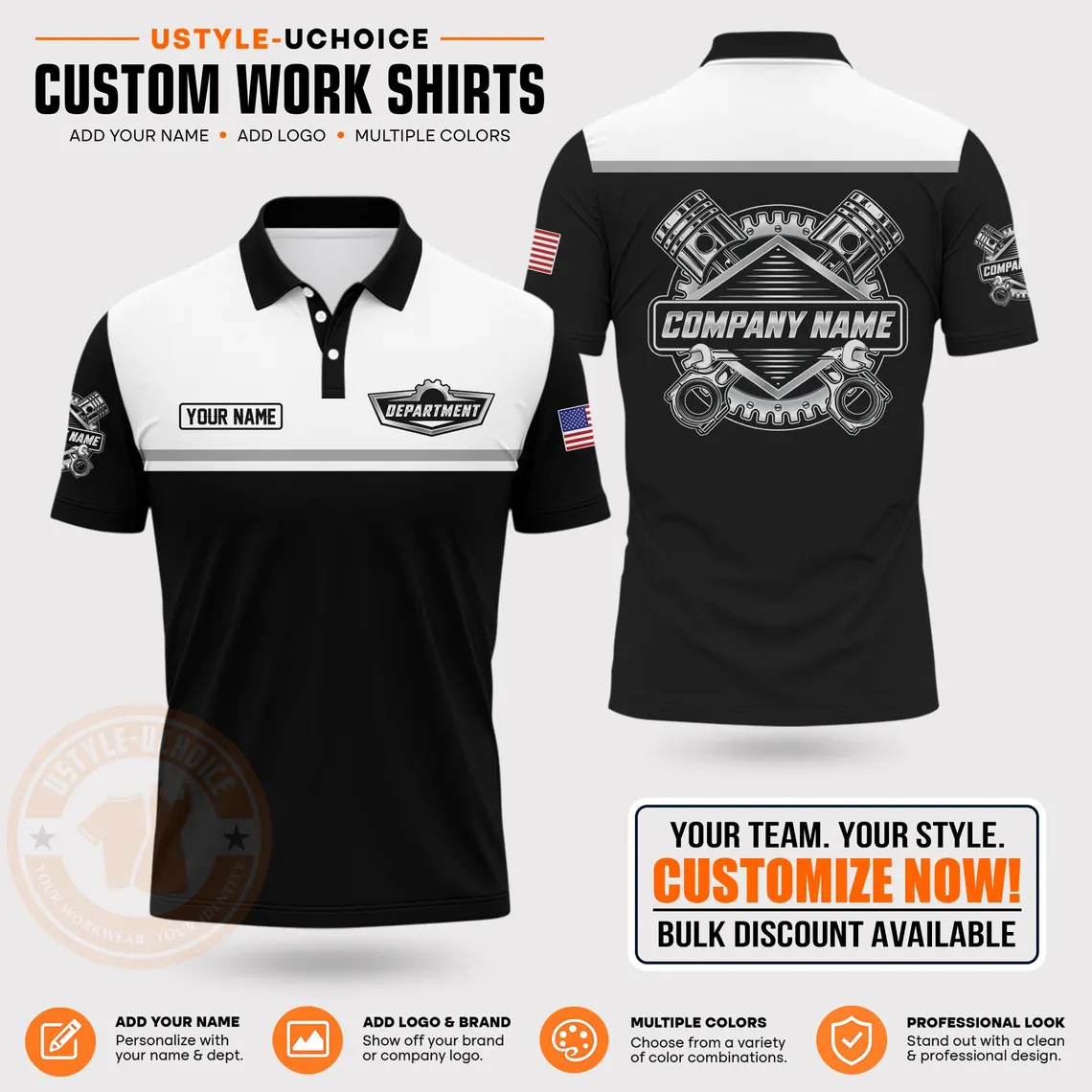 Polo de travail personnalisé p - Polo Shirt Pique avis et prix